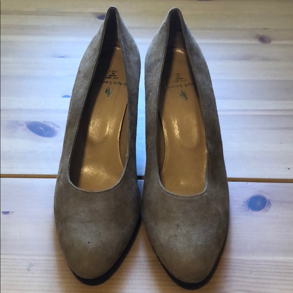 Ralph Lauren Brown Suede Pumps - Picture 2 of 7